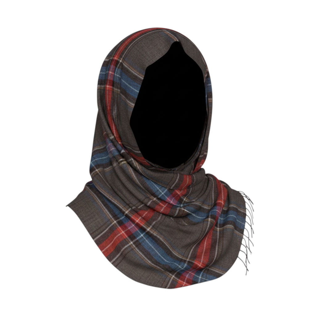 Fashion Plaid Brown Stole